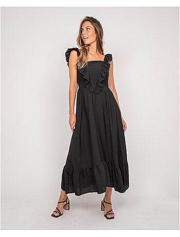 Vestido largo con tirantes IPARME