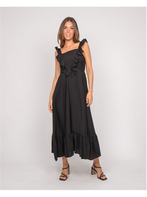 Vestido largo con tirantes IPARME - Kiabi Vestido largo con tirantes IPARME - Kiabi