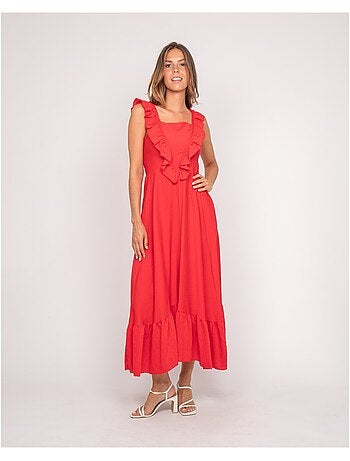 Vestido largo con tirantes IPARME