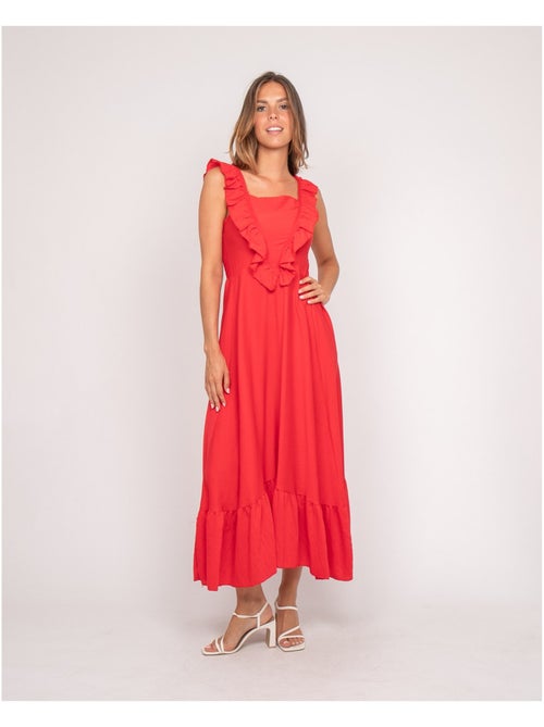 Vestido largo con tirantes IPARME - Kiabi Vestido largo con tirantes IPARME - Kiabi