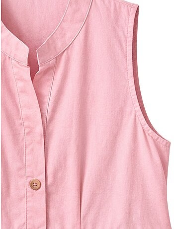 Vestido largo con volantes y cuello de tippet abotonado de mixray