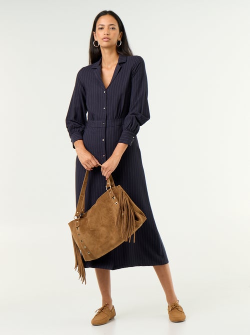 Vestido largo corte camisero - Kiabi Vestido largo corte camisero - Kiabi