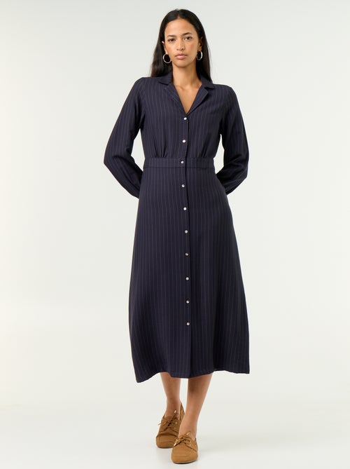 Vestido largo corte camisero - Kiabi Vestido largo corte camisero - Kiabi