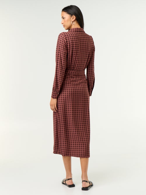 Vestido largo corte camisero - Kiabi Vestido largo corte camisero - Kiabi