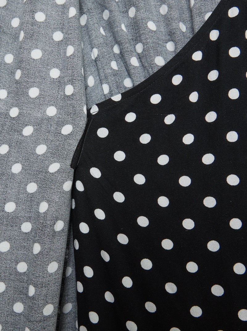 Vestido largo cruzado - So Easy NEGRO - Kiabi