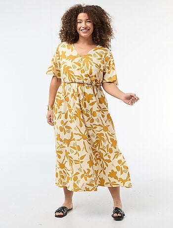 Vestido largo cruzado