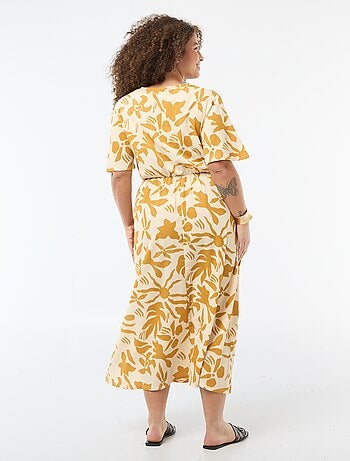 Vestido largo cruzado