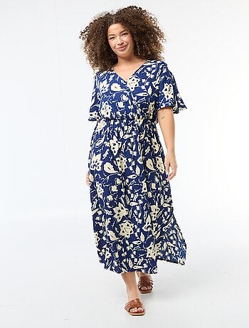 Vestido largo cruzado