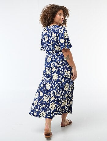 Vestido largo cruzado