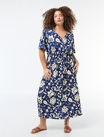 Vestido largo cruzado