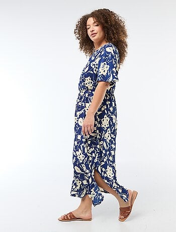 Vestido largo cruzado