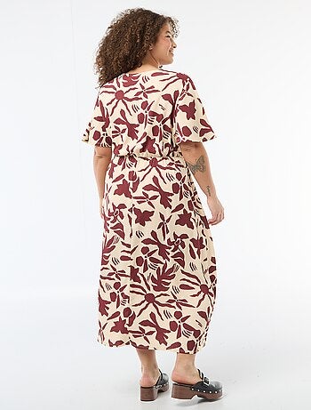 Vestido largo cruzado