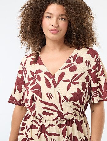 Vestido largo cruzado