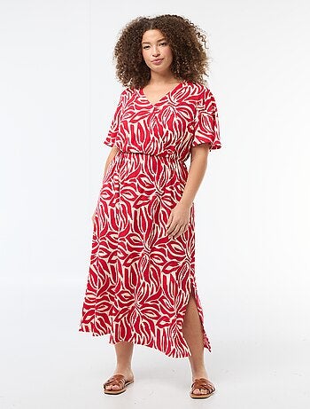 Vestido largo cruzado