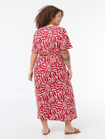 Vestido largo cruzado