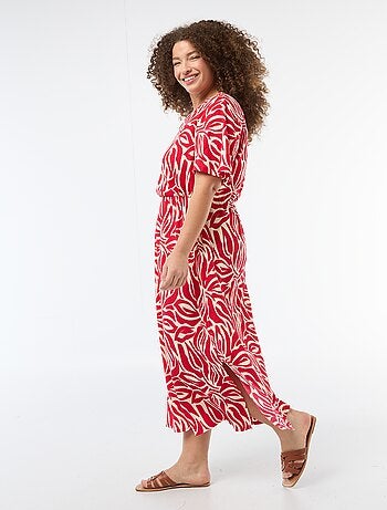 Vestido largo cruzado