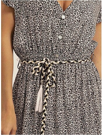 Vestido largo cuello en v ilmax