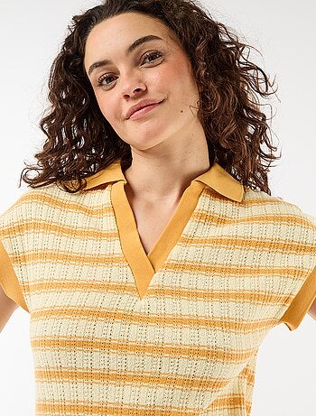 Vestido largo cuello polo