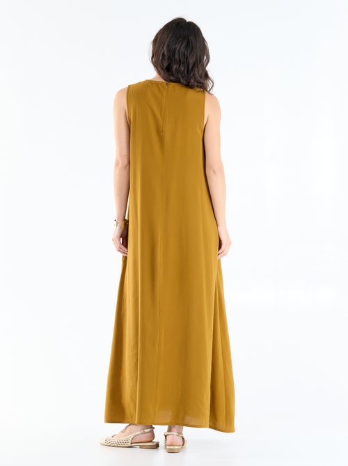 Vestido largo de corte amplio - Kiabi