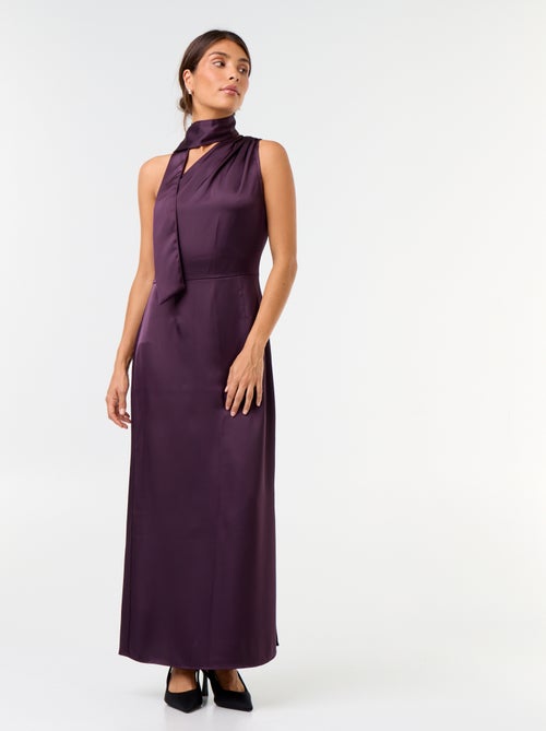 Vestido largo de corte asimétrico - Kiabi