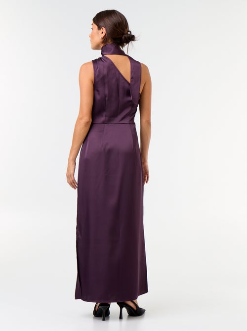Vestido largo de corte asimétrico - Kiabi