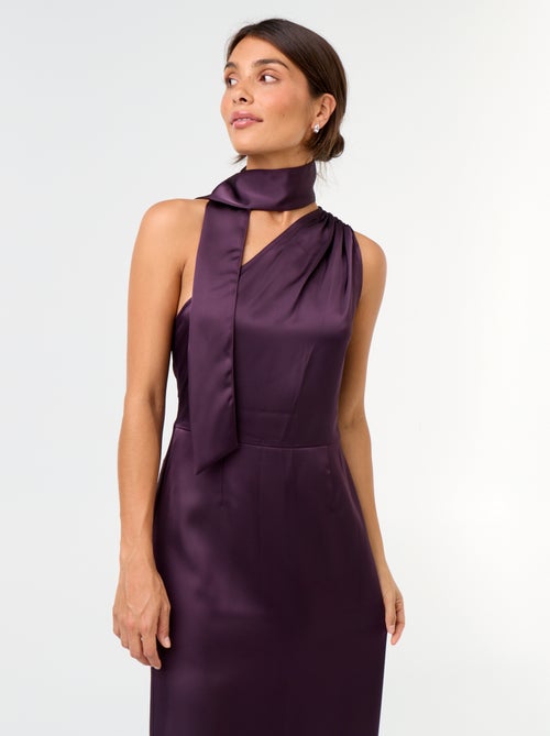 Vestido largo de corte asimétrico - Kiabi