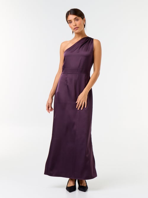 Vestido largo de corte asimétrico - Kiabi