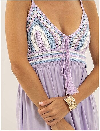 Vestido largo de crochet IVELLE