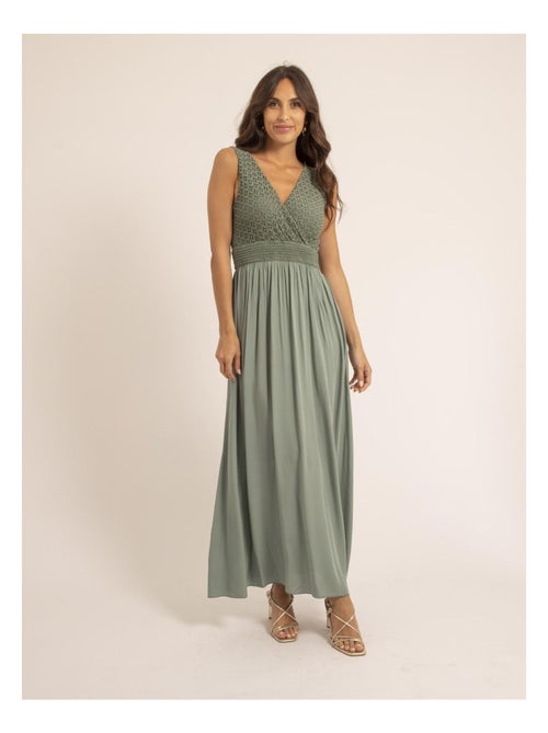 Vestido largo de encaje IPALENE - Kiabi