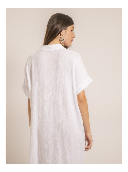 Vestido largo de gasa de algodón IPELOR - Kiabi