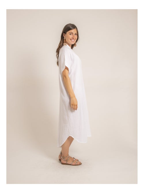 Vestido largo de gasa de algodón IPELOR - Kiabi