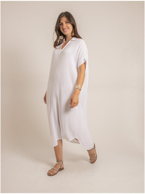 Vestido largo de gasa de algodón IPELOR - Kiabi