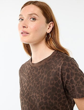 Vestido largo de punto manga corta