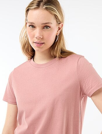 Vestido largo de punto manga corta