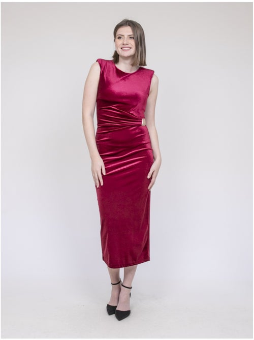 Vestido largo de terciopelo ICASSIE - Kiabi