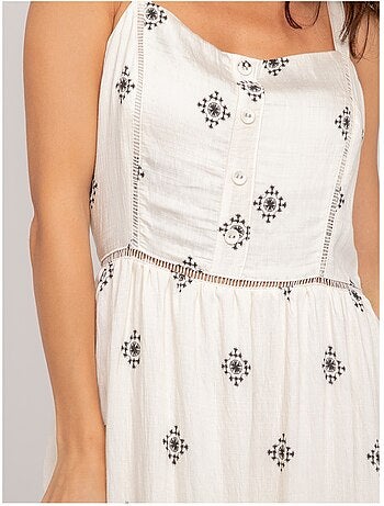 Vestido largo de tirantes estampado ILKANIE