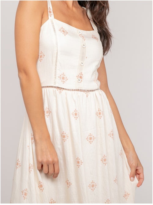 Vestido largo de tirantes estampado ILKANIE - Kiabi Vestido largo de tirantes estampado ILKANIE - Kiabi