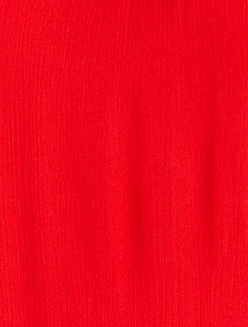 Vestido largo de tirantes - ROJO - Kiabi - 25.00€