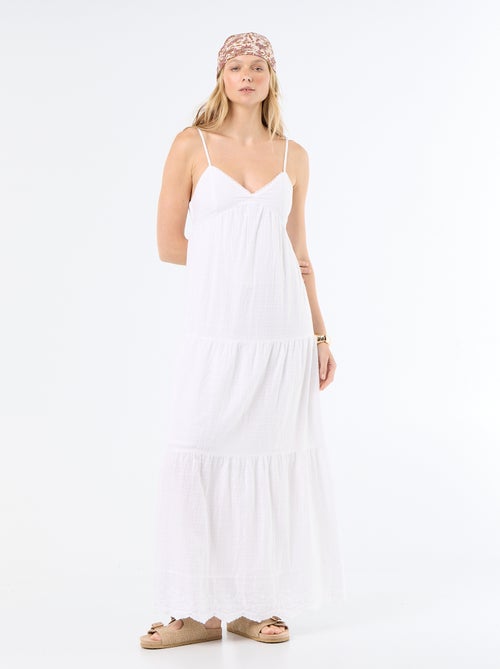 Vestido largo escalonado - Kiabi Vestido largo escalonado - Kiabi