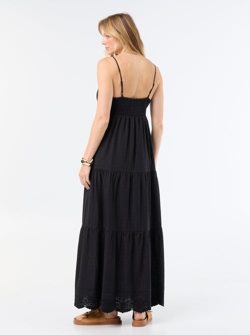 Vestido largo escalonado - Kiabi