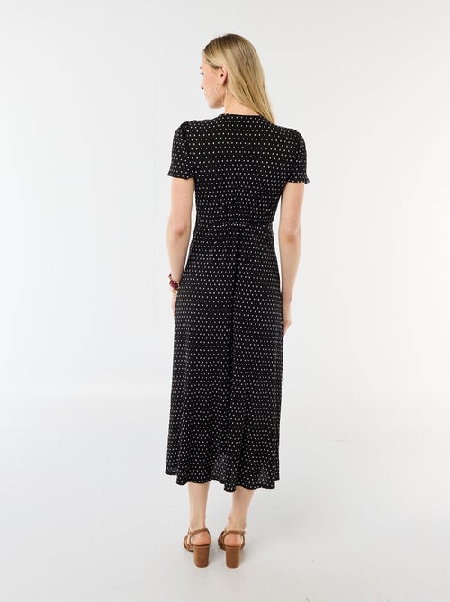 Vestido largo estampado all-over fino - Kiabi