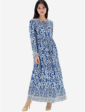 Vestido largo estampado bdart