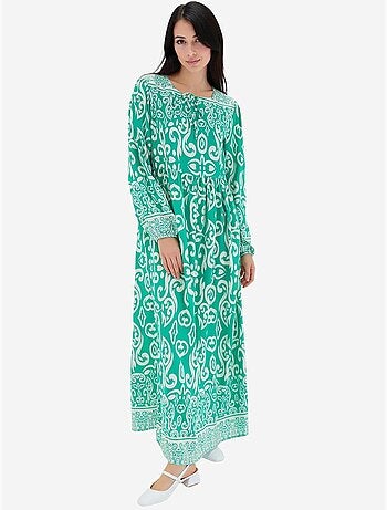 Vestido largo estampado bdart