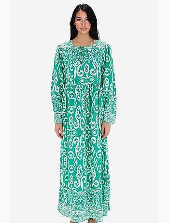 Vestido largo estampado bdart