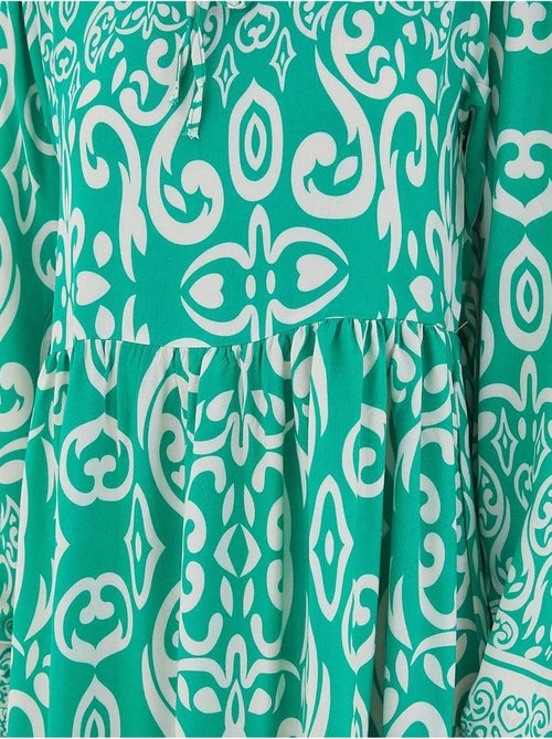 Vestido largo estampado bdart - Kiabi Vestido largo estampado bdart - Kiabi