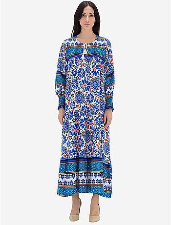 Vestido largo estampado bdart