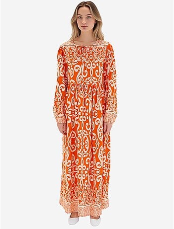 Vestido largo estampado bdart
