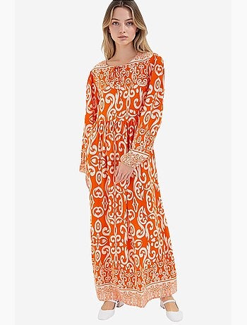 Vestido largo estampado bdart