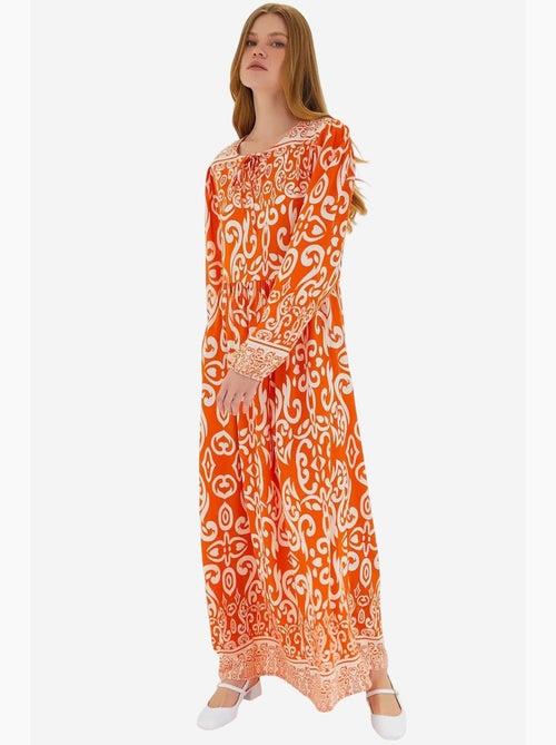 Vestido largo estampado bdart - Kiabi Vestido largo estampado bdart - Kiabi