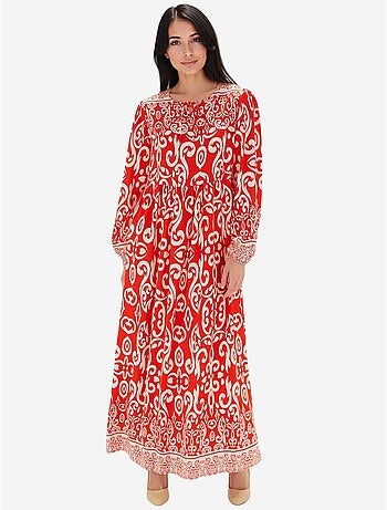Vestido largo estampado bdart